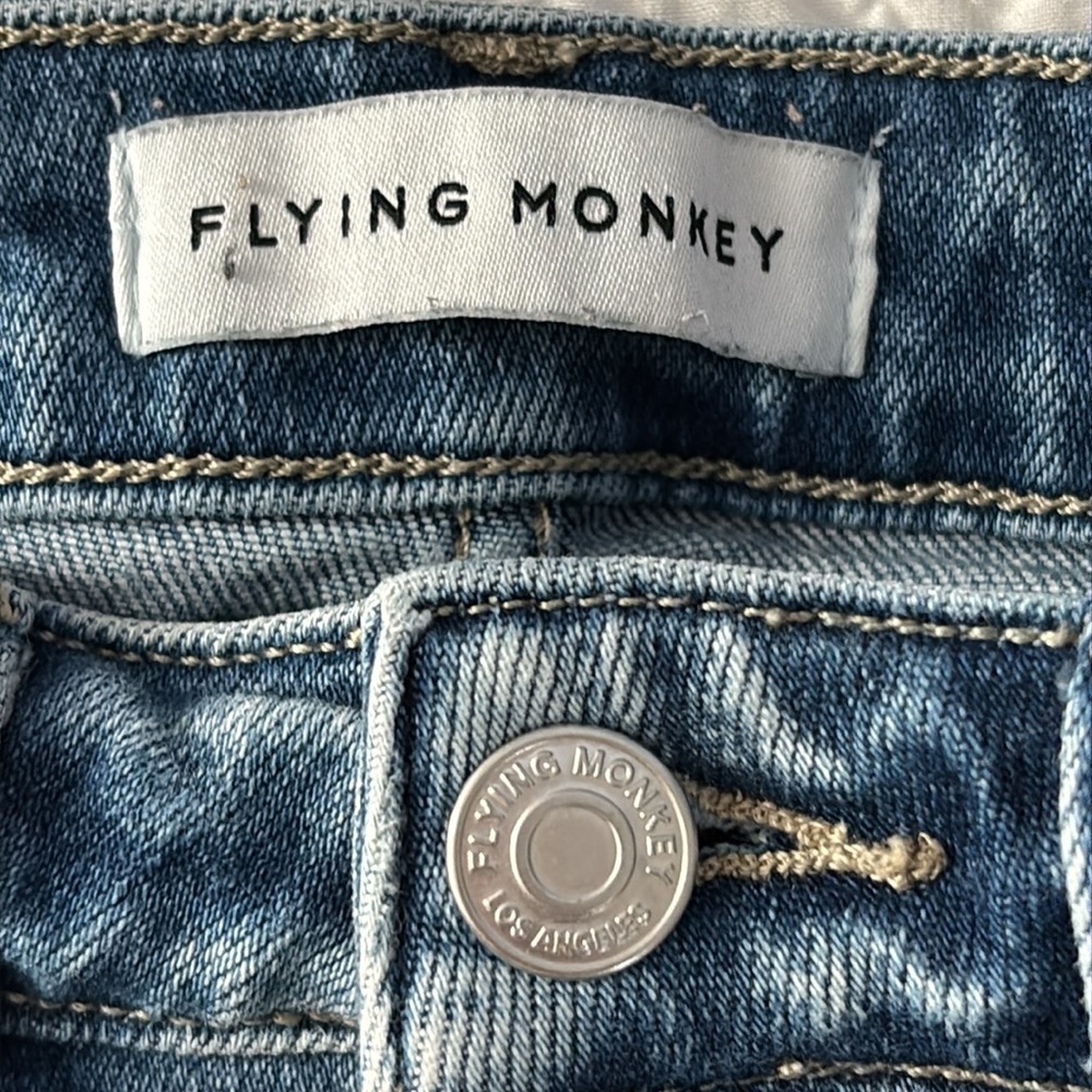 Flying Monkey Button Up Destroyed/Distressed Raw … - image 6